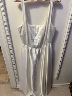 Wayf Cream Strap Dress with Clean Bodice